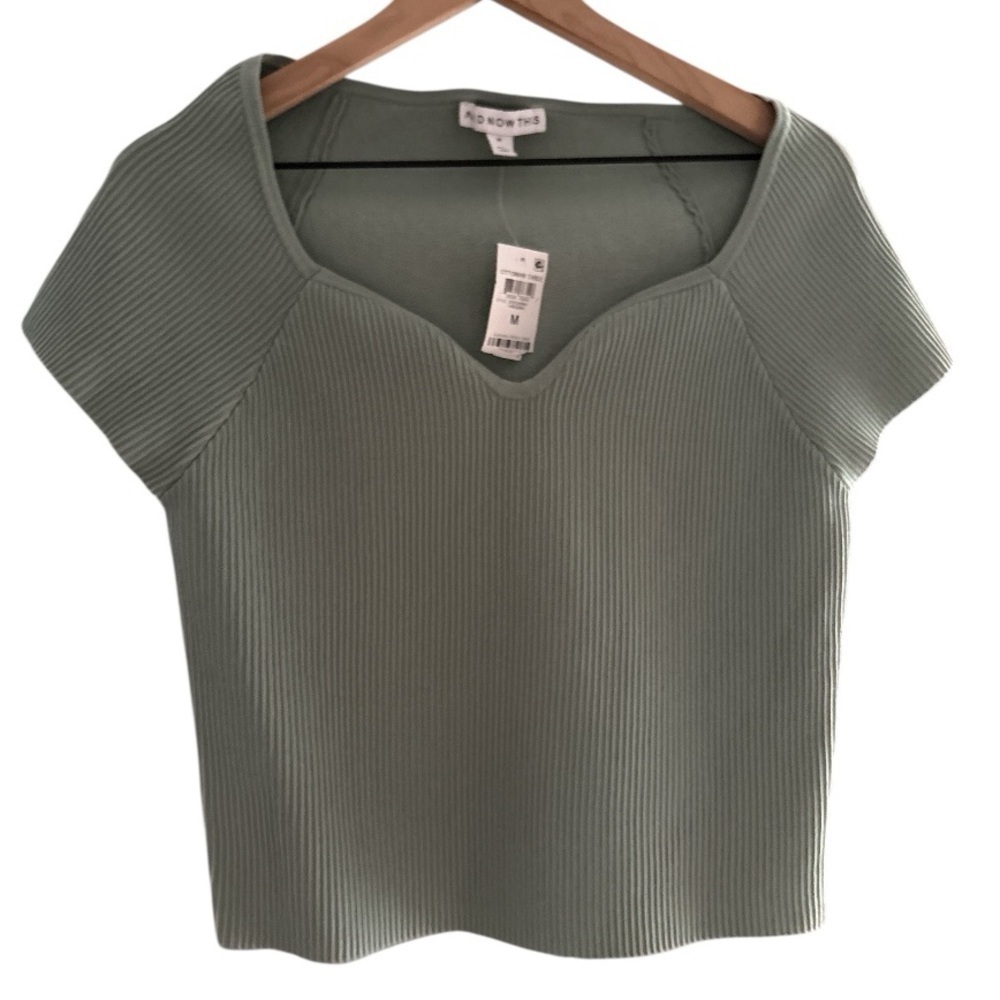 And Now This Sweetheart Ribbed Cap Top